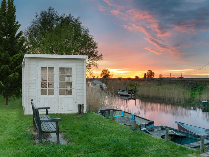 Palmako Blockbohlenhaus Ella 6,9 28 mm natur