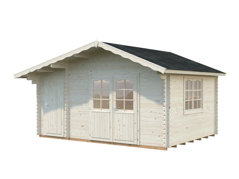 Palmako Blockbohlenhaus Emma 14,2 34 mm natur