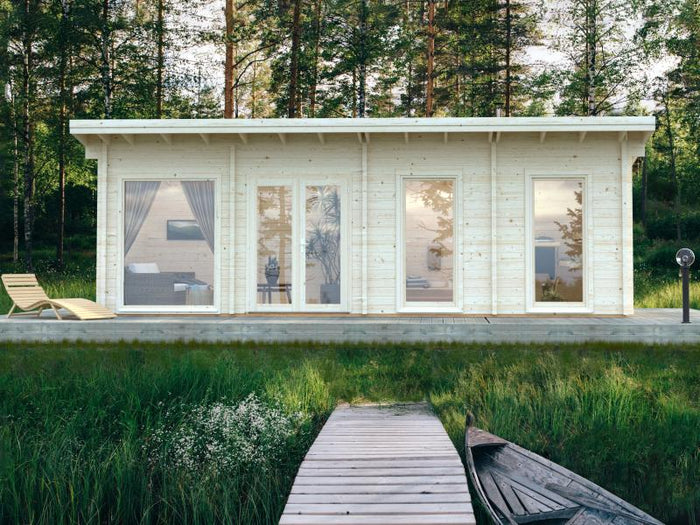 Palmako Blockbohlenhaus Heidi 22,5 3-Raum 70 mm natur