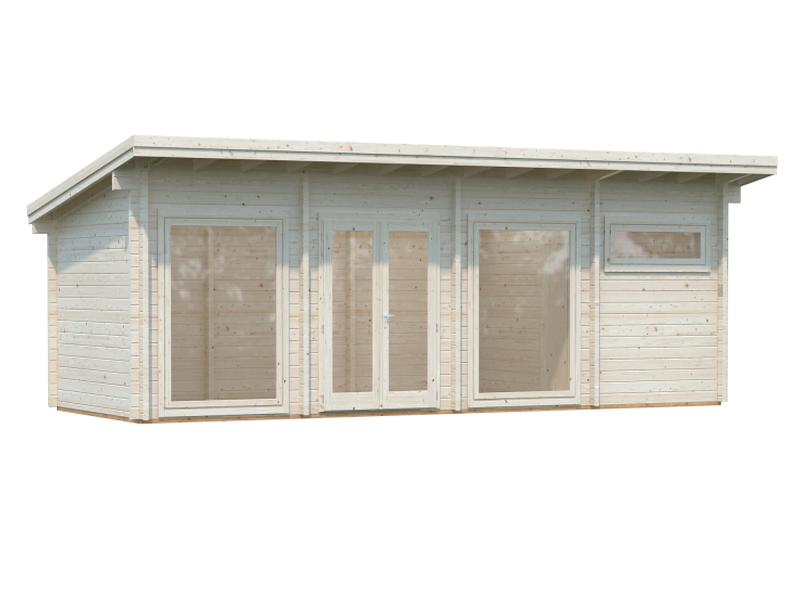 Palmako Blockbohlenhaus Heidi 22,8 3-Raum 70 mm natur