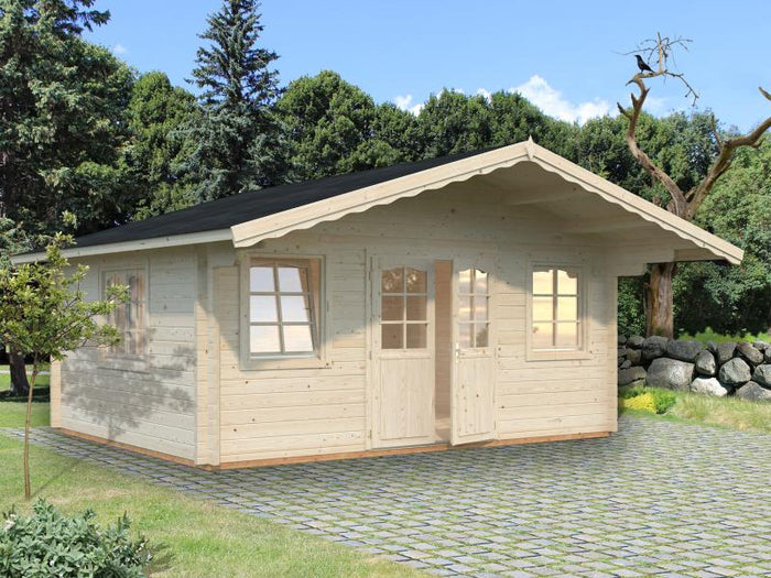 Palmako Blockbohlenhaus Helena 18,6 70 mm natur