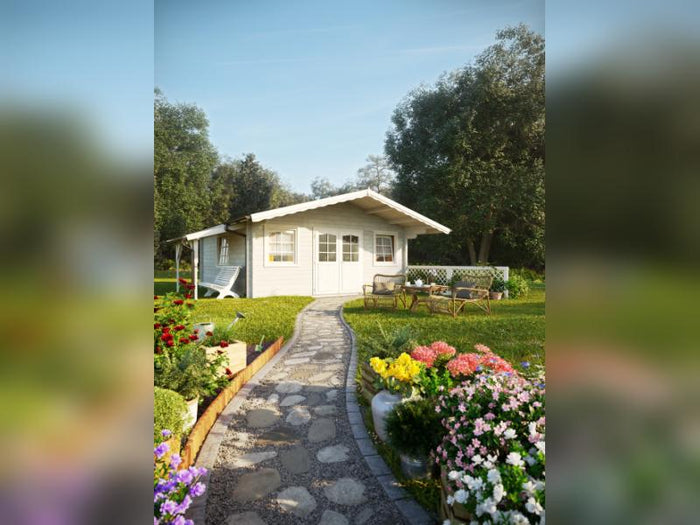 Palmako Blockbohlenhaus Helena 24,6 70 mm natur