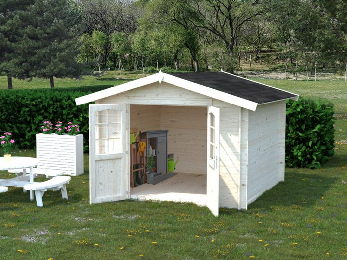 Palmako Blockbohlenhaus Lotta 10 34 mm transparente Tauchgrundierung