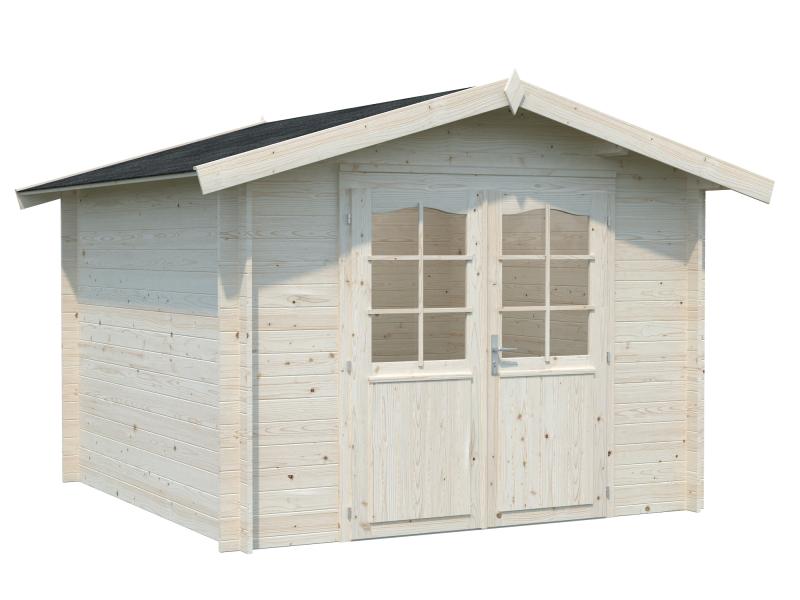 Palmako Blockbohlenhaus Lotta 7,3 28 mm natur