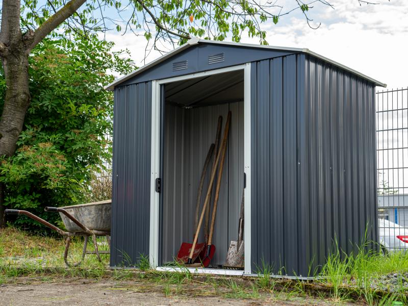 Pergart Gerätehaus Dresden 2 86- schiefer/creme