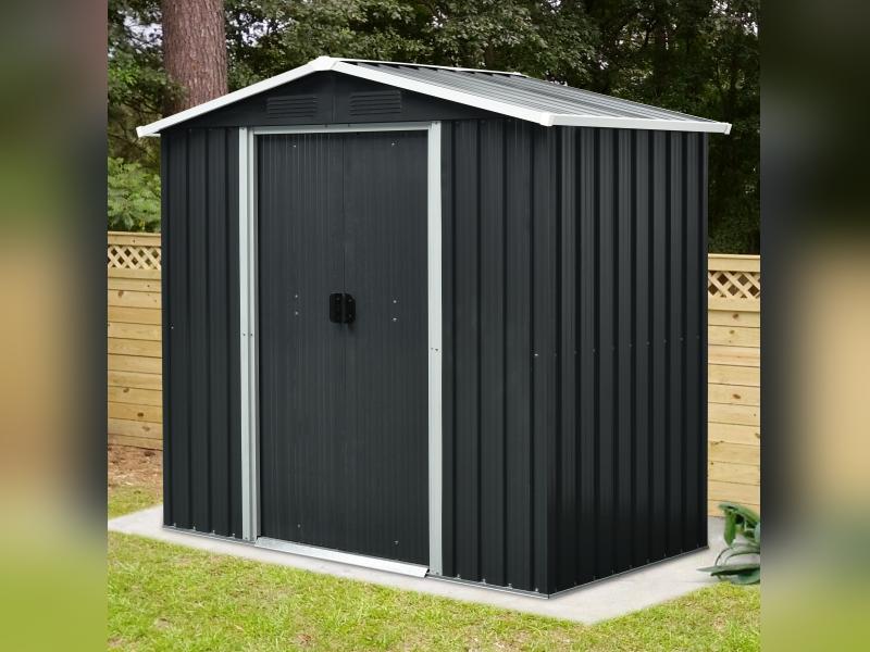 Pergart Gerätehaus Düsseldorf 2 64- schiefer/creme