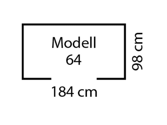 Pergart Gerätehaus Düsseldorf 2 64- schiefer/creme