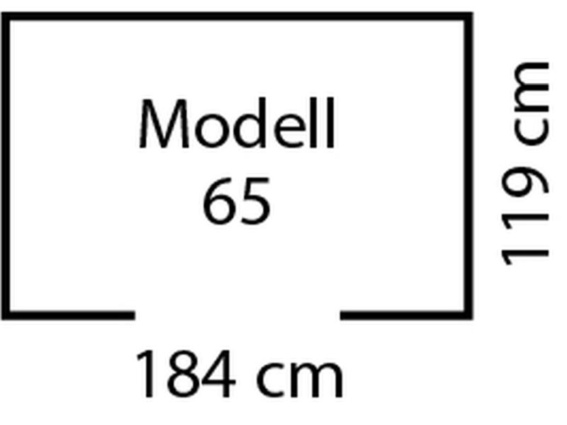 Pergart Gerätehaus Düsseldorf 2 65- schiefer/creme