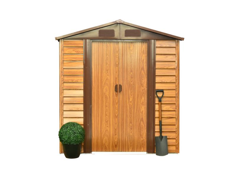 Pergart Gerätehaus Frankfurt 2 65- Holzoptik