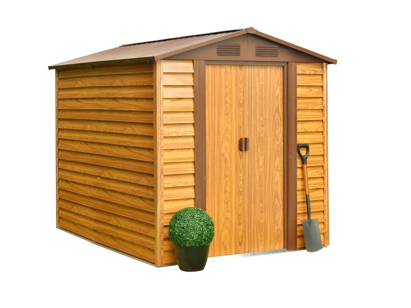 Pergart Gerätehaus Frankfurt 2 86 - Holzoptik