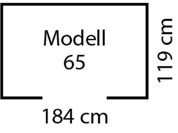 Pergart Gerätehaus Köln 2 65 - tanne/creme