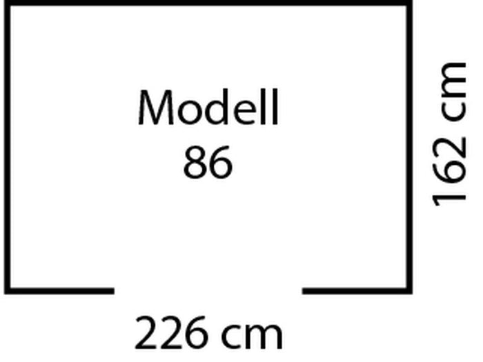 Pergart Gerätehaus Köln 2 86- tanne/creme