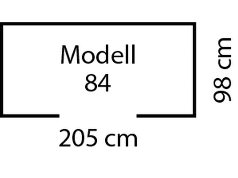 Pergart Gerätehaus Leipzig 2 84 - antharzit, matt