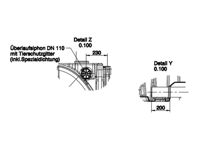 Roth Flachtank - Zisterne Twinbloc 10000 Liter (2 x 5000 L) mit Filterkorb, höhenverstabllbarem Doms