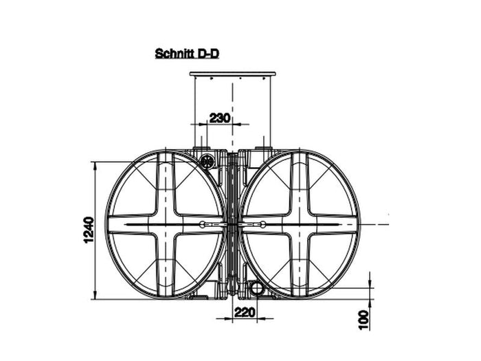 Roth Flachtank - Zisterne Twinbloc Garten-Set 10000 Liter (2 x 5000 L)