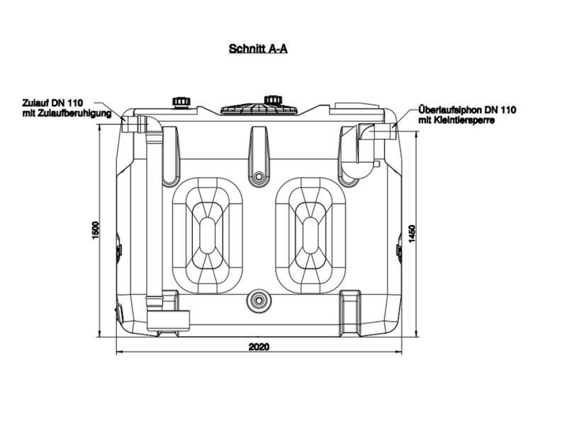 Roth Regenwasser Basis-Industriespeicher 2000 Liter