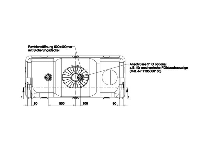 Roth Regenwasser Basis-Industriespeicher 2000 Liter