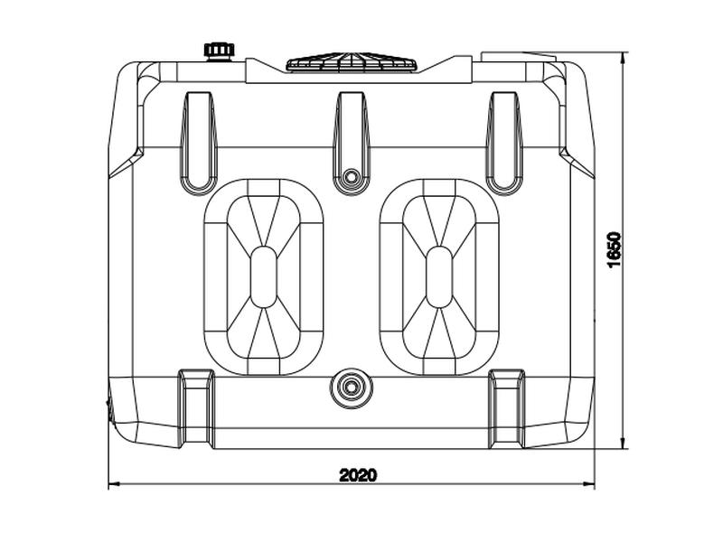 Roth Regenwasser Erweiterungs-Industriespeicher 2000 Liter