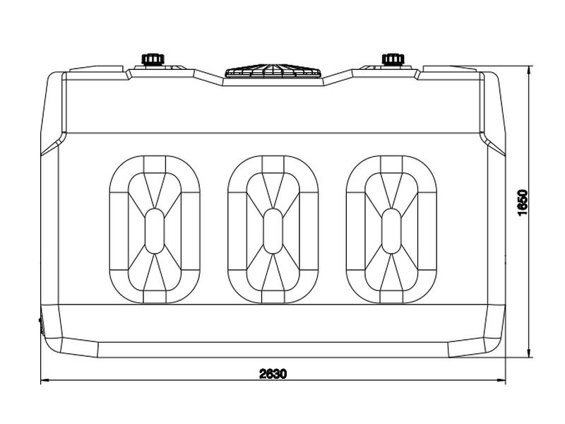Roth Regenwasser Erweiterungs-Industriespeicher 3000 Liter