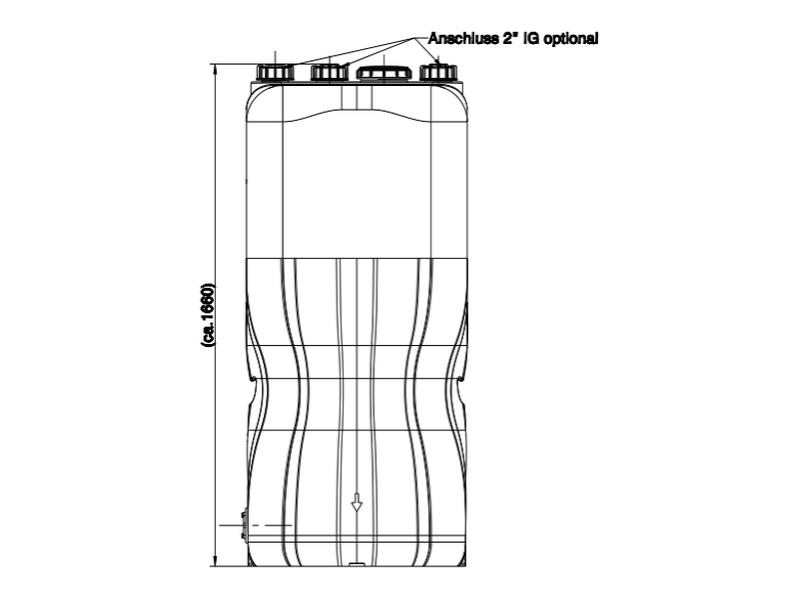 Roth Regenwasser-Hausspeicher Erweiterungsspeicher 750 Liter