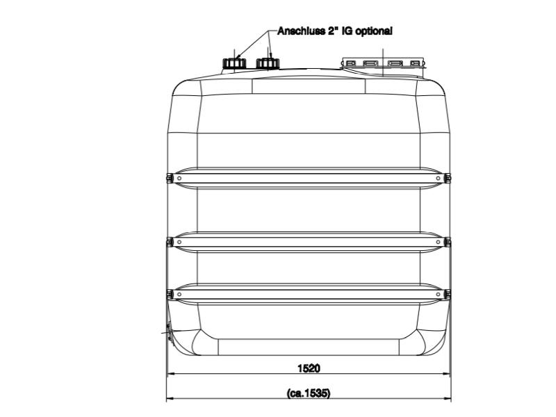 Roth Regenwasser-Hausspeicher Erweiterungsspeicher 1500 Liter