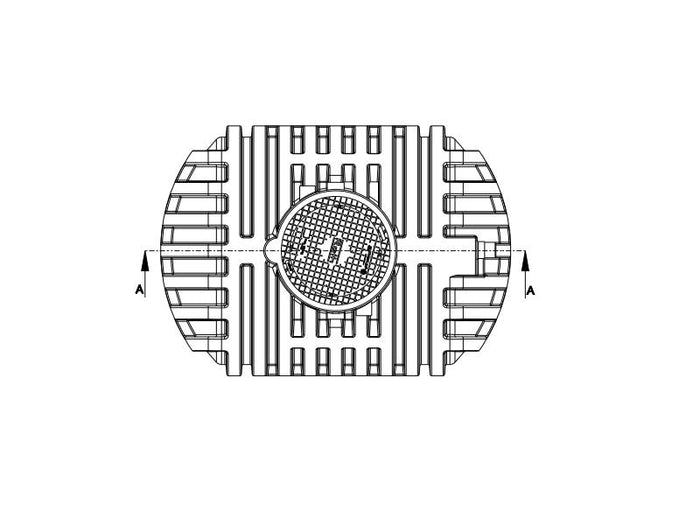 Roth Regenwasser-Zisterne 4500 Liter inkl. Domschacht, Deckel und Überlaufsiphon