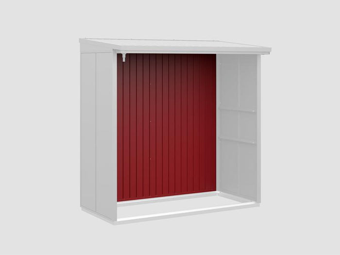 Rückwand EcoStar-Kaminholzregale Typ 2 rot