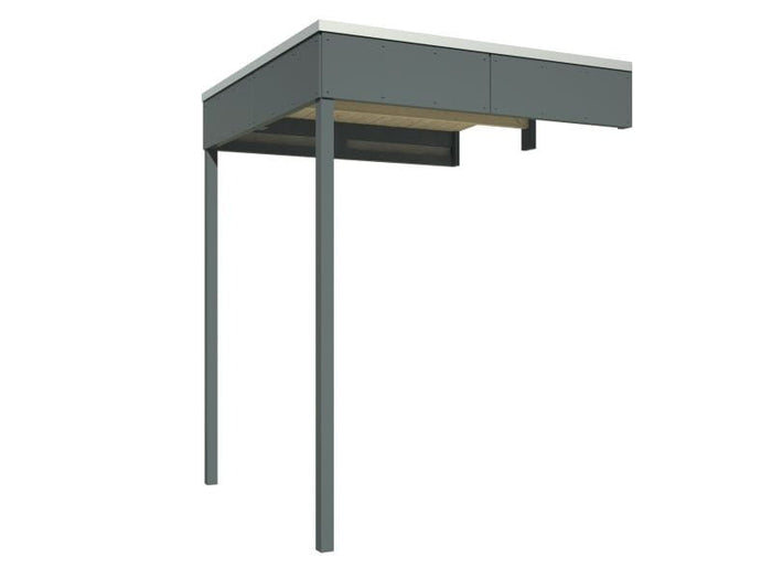 Seitlicher Anbau für Crosscube 2 schiefergrau