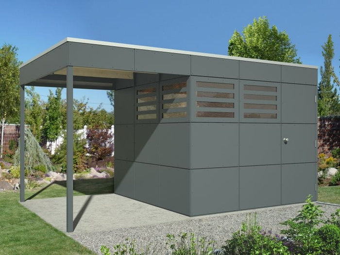 Seitlicher Anbau für Crosscube 3 und 4 schiefergrau