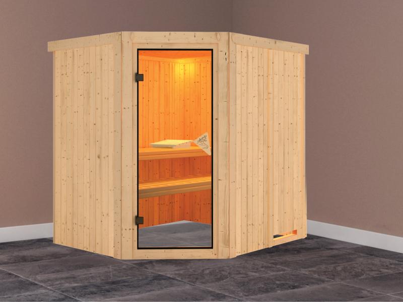 Siirin - Karibu Sauna ohne Ofen - ohne Dachkranz -