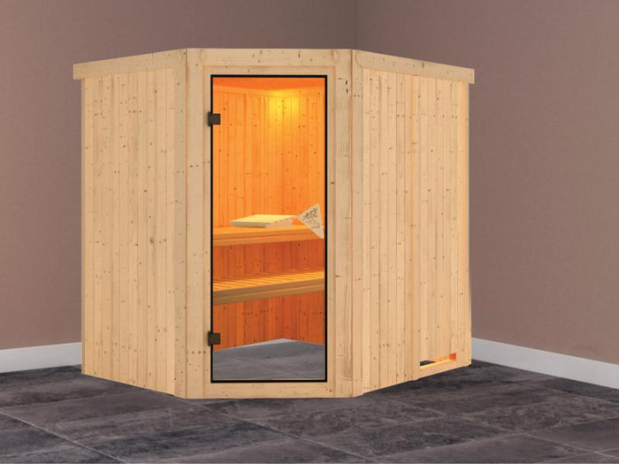 Siirin - Karibu Sauna ohne Ofen - ohne Dachkranz -