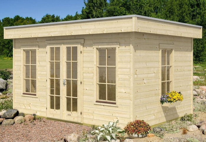 Skan Holz Blockbohlenhaus Basel 1 45plus, 420 x 300 cm