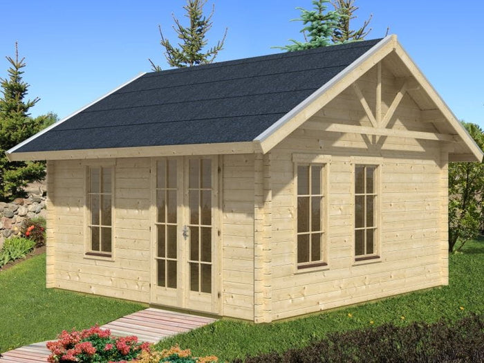 Skan Holz Blockbohlenhaus Bern 1 45plus, 420 x 420 cm