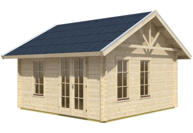 Skan Holz Blockbohlenhaus Bern 1 45plus, 420 x 420 cm