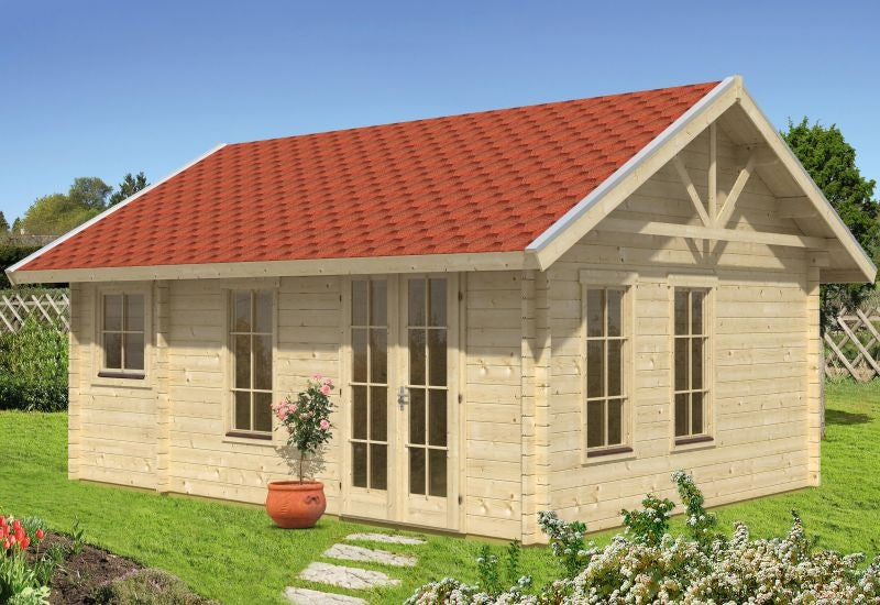 Skan Holz Blockbohlenhaus Bern 2 45plus, 560 x 420 cm