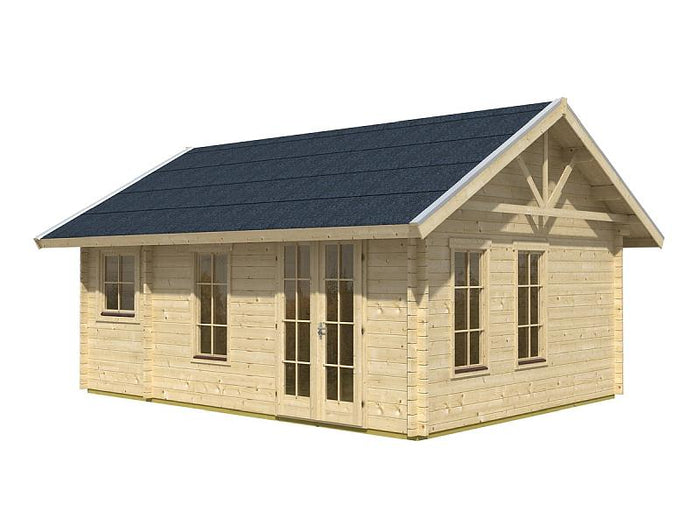 Skan Holz Blockbohlenhaus Bern 2 45plus, 560 x 420 cm