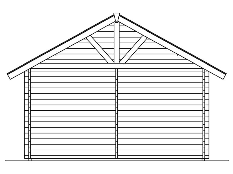 Skan Holz Blockbohlenhaus Bern 2 45plus, 560 x 420 cm