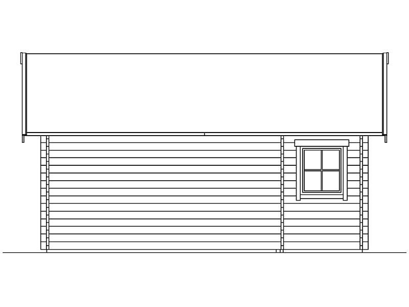 Skan Holz Blockbohlenhaus Bern 2 45plus, 560 x 420 cm