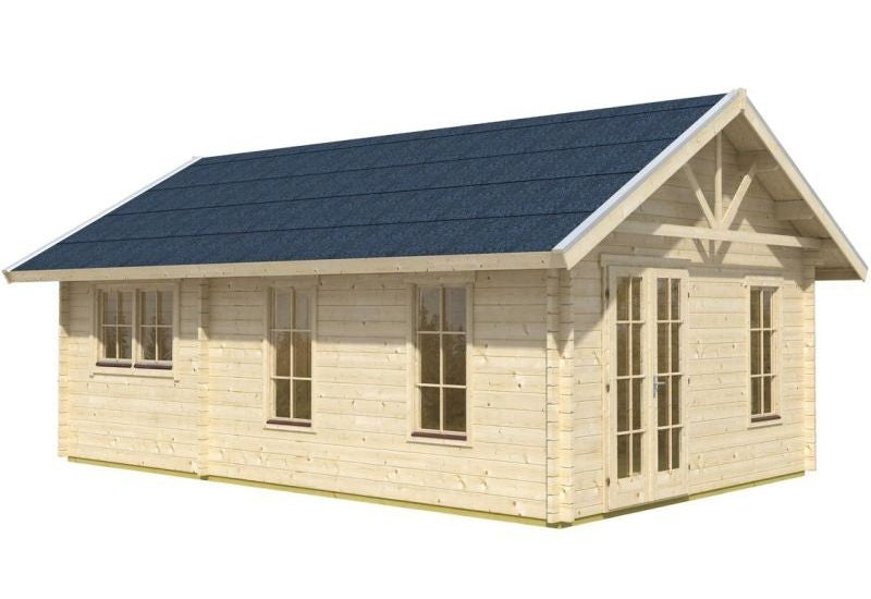 Skan Holz Blockbohlenhaus Bern 4 45plus, 660 x 420 cm