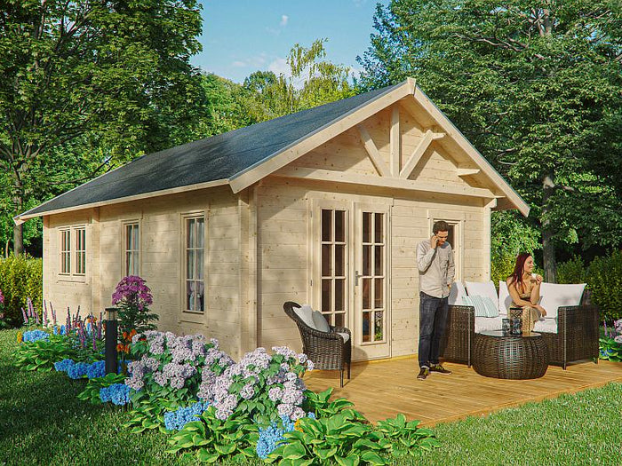 Skan Holz Blockbohlenhaus Bern 4 45plus, 660 x 420 cm