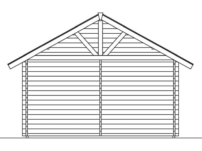 Skan Holz Blockbohlenhaus Bern 4 45plus, 660 x 420 cm