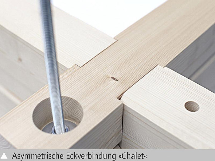 Skan Holz Blockbohlenhaus Bern 4 45plus, 660 x 420 cm