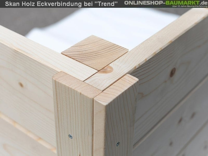 Skan Holz Blockbohlenhaus Breda 2 in schiefergrau