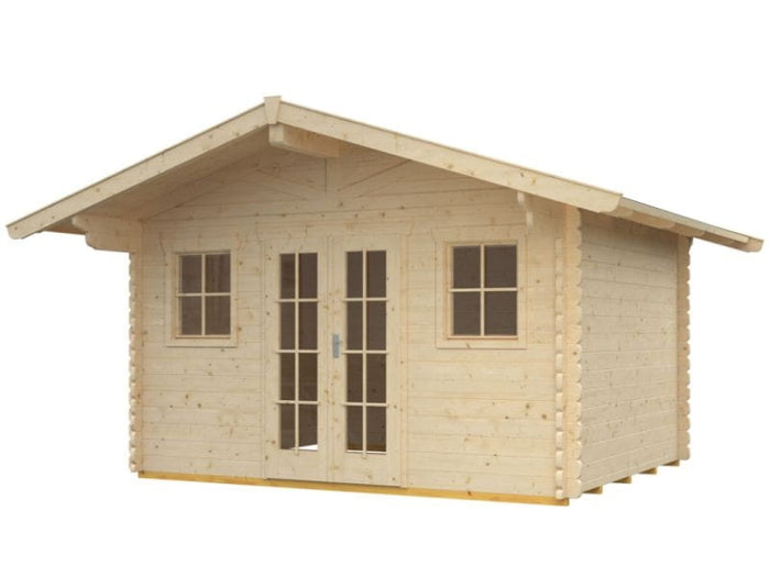 Skan Holz Blockbohlenhaus Davos Größe 1, 380 x 300 cm