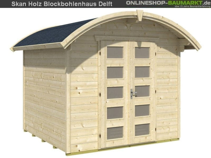 Skan Holz Blockbohlenhaus Delft, 250 x 250 cm