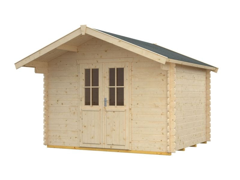 Skan Holz Blockbohlenhaus Faro Größe 1, 300 x 200 cm