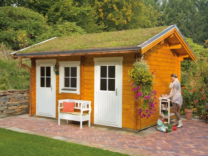 Skan Holz Blockbohlenhaus Lausanna 45plus Basishaus