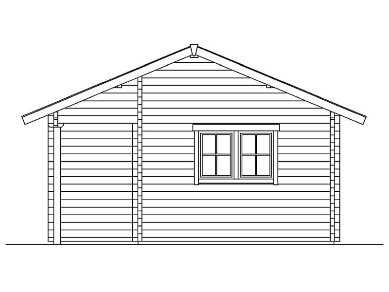 Skan Holz Blockbohlenhaus Ontario 70plus, 600 x 500 cm