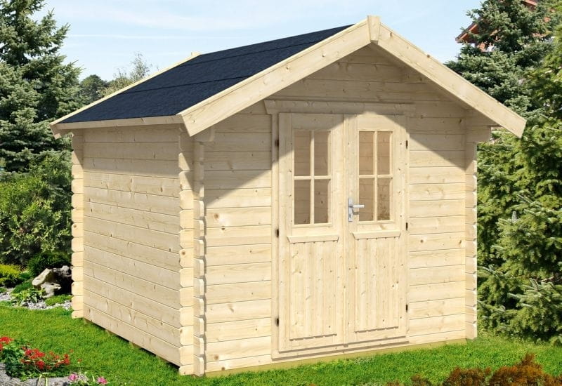 Skan Holz Blockbohlenhaus Palma Größe 1, 250 x 200 cm