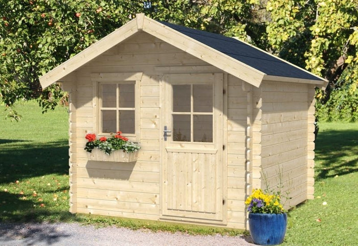 Skan Holz Blockbohlenhaus Porto Größe 1, 250 x 200 cm